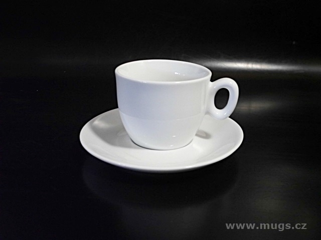 Porcelánový šálek s podšálkem EDIE S 90 ml
