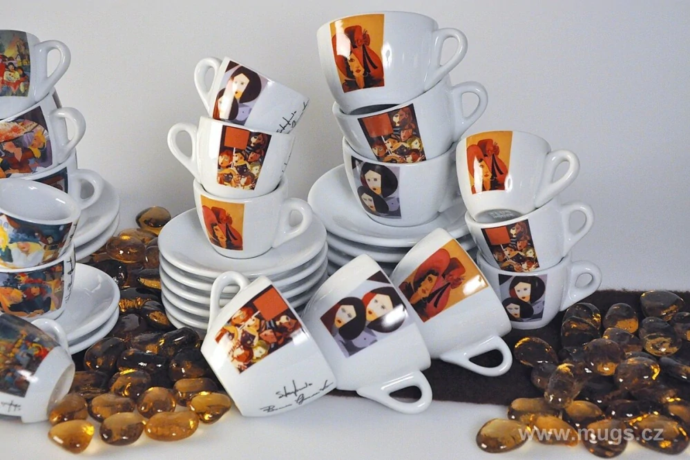 ROSA COLLEZIONE DIPINTI Caffè - SET 6 ks (60 ml)
