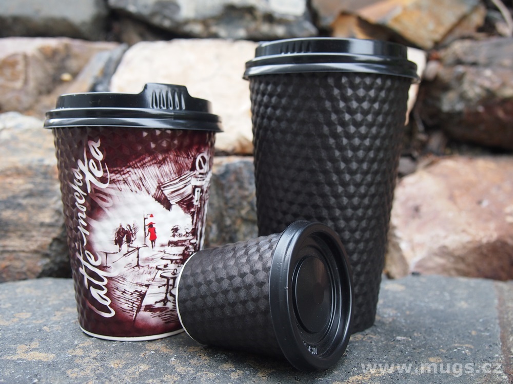 Kelímek na kávu STARCUP BLACK 400 ml (25 ks/bal)