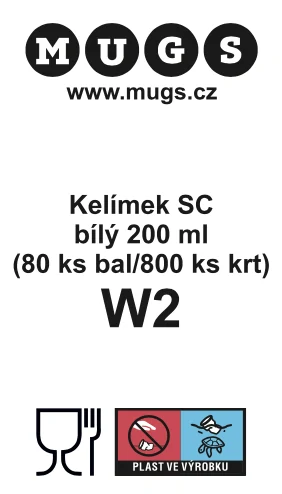 Kelímek na kávu STARCUP WHITE 200 ml (80 ks/bal)