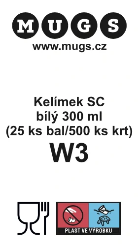 Kelímek na kávu STARCUP WHITE 300 ml (25 ks/bal)
